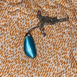 NWOT! Long Blue Necklace